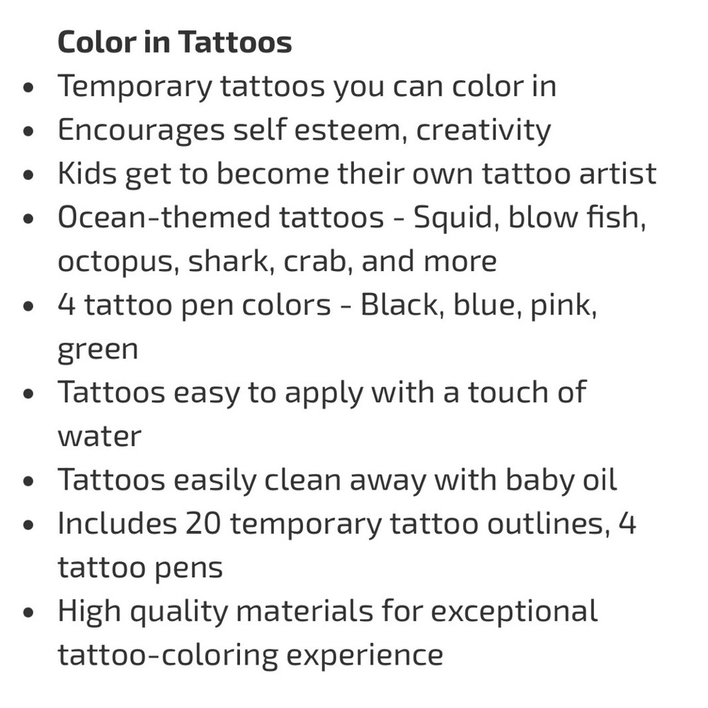 Color In Temporary Tattoos - Picture 5 of 5